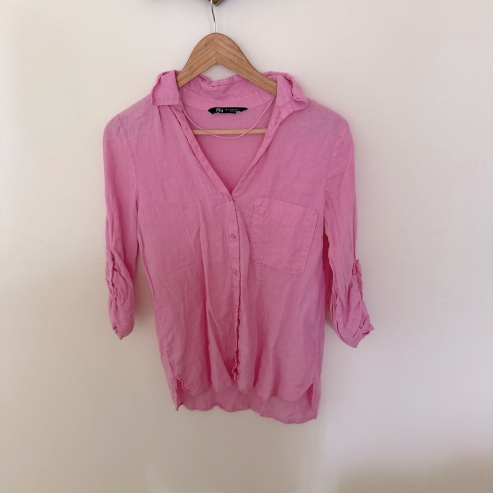 Linen button down shirt - Picture 3 of 7